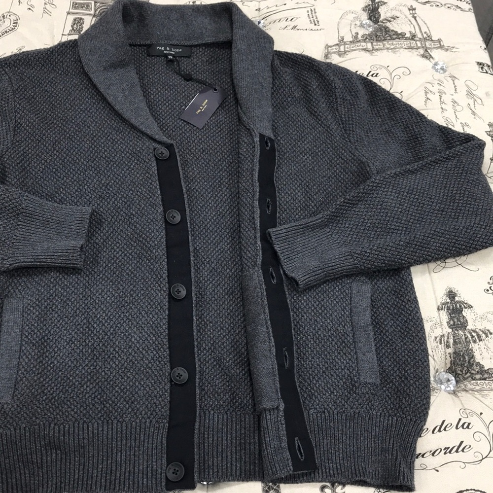 🎁 Rag & Bone Cardiff Shawl Cardigan - Picture 6 of 8